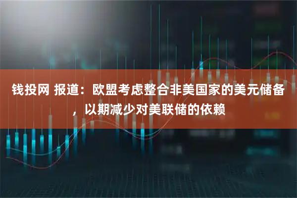 钱投网 报道：欧盟考虑整合非美国家的美元储备，以期减少对美联储的依赖
