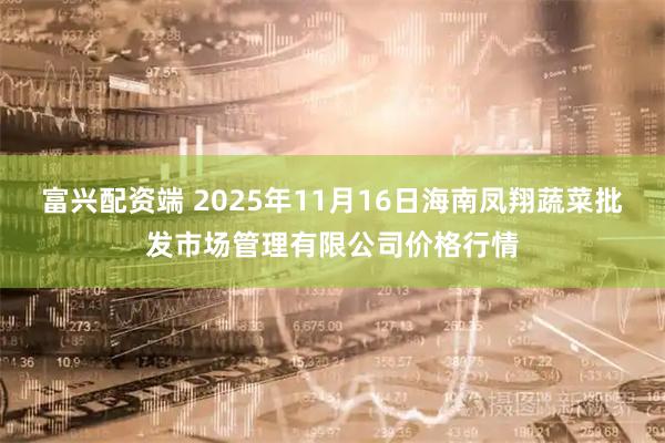 富兴配资端 2025年11月16日海南凤翔蔬菜批发市场管理有限公司价格行情