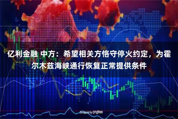 亿利金融 中方：希望相关方恪守停火约定，为霍尔木兹海峡通行恢复正常提供条件